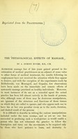 view The physiological effects of massage / by A. Symons Eccles.