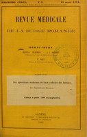 view Des opérations modernes de cure radicale des hernies / par Jaques-Louis Reverdin.