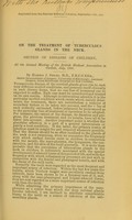 view On the treatment of tuberculous glands in the neck : Section of Diseases of Children, at the Annual Meeting of the British Medical Association in Carlisle, July, 1896 / by Harold J. Stiles.