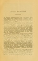 view The address in surgery : delivered at the Forty-Third Annual Meeting of the British Medical Association, held in Edinburgh, August 1875 / by James Spence.