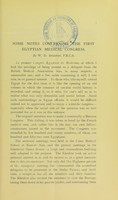 view Some notes concerning the First Egyptian Medical Congress / by W.D. Spanton.