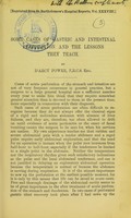view Some cases of gastric and intestinal perforation and the lessons they teach / by D'Arcy Power.