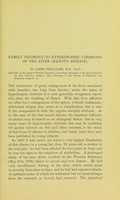 view Family tendency to hypertrophic cirrhosis of the liver (Hanot's disease) / by James Finlayson.