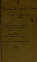 view Health of Towns Commission : minutes of evidence given by Joseph Toynbee ... on scrofulous affections and their causes.