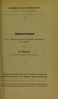 view Instructions pour l'observation des phénomènes périodiques de l'homme / par M. Schwann.