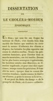 view Dissertation sur le choléra-morbus épidémique / par F.-P. Émangard.