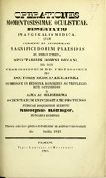 view Operationes momentosissimae oculisticae : dissertatio inauguralis medica ... / publicae disquisitioni submittit Rudolphus Köffinger.