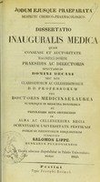 view Jodum ejusque praeparata respectu chemico-pharmacologico : dissertatio inauguralis medica ... / submittit Salomon Lippe.