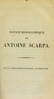 view Notice biographique sur Antoine Scarpa.