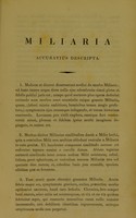 view Miliaria accuratius descripta / a Jacobo Henry.