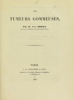 view Des tumeurs gommeuses / par H. van Oordt.