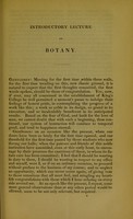 view A lecture delivered in King's College, London, on Tuesday, the 11th of October, 1831, being introductory to the first botanical course of the session opening the institution / by Gilbert T. Burnett.