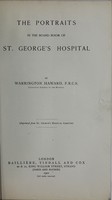 view The portraits in the board room of St. George's Hospital / by Warrington Haward.