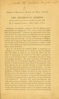 view Science in relation to mental and moral culture : the president's address delivered the Annual General Meeting, July 24th, 1880 / by T. Spencer Cobbold.