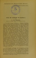 view Ueber die Aetiologie des Krebses / von E.F. Bashford.