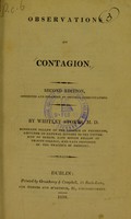 view Observations on contagion / by Whitley Stokes.