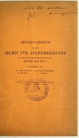 view Beitrag zur Casuistik des einseitigen Nystagmus / von Otto Neustätter.