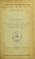 view Operation for ptosis / by William H. Wilder.