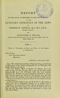 view Report to the Local Government Board for Scotland on the sanitary condition of the Lews / [by Frederick Dittmar and Alexander B. Millar] ; presented to both Houses of Parliament by command of His Majesty.