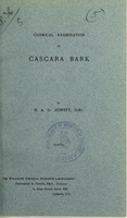 view Chemical examination of cascara bark / by H.A.D. Jowett.