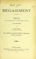 view Du bégaiement : thèse présentée et publiquement soutenue à la Faculté de médecine de Montpellier le 31 juillet 1903 / par Galib Naïma.