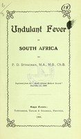 view Undulant fever in South Africa / by P. D. Strachan.