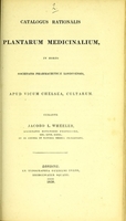 view Catalogus rationalis plantarum medicinalium, in horto Societatis Pharmaceuticae Londinensis, apud vicum Chelsea, culturam / curante Jacobo L. Wheeler.