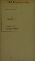 view Leucocytosis / by J.H. Burch.