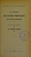 view Sul rinforzo dei rumori pericardici nell'atto dell'inspirazione : da una lezione di semeiotica / del dott. Edmondo Orlandi.