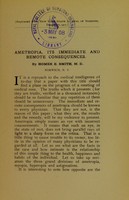 view Ametropia : its immediate and remote consequences / by Homer E. Smith.