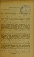 view The position and prospects of chemical research in Great Britain : presidential address delivered at the Annual General Meeting of the Chemical Society, March 22nd, 1907 / by Raphael Meldola.