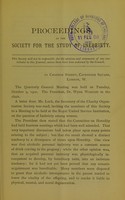 view Proceedings of the Society for the Study of Inebriety. No. 66, Dec. 1900.