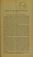 view Report of the Officer of Health for Manchester, January 19th, 1872.