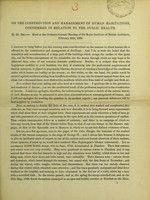 view On the construction and management of human habitations, considered in relation to the public health / by Dr. Druitt.