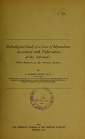 view Pathological study of a case of myxoedema associated with tuberculosis of the adrenals : with remarks on the nervous system / by J. Ramsay Hunt.