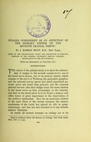 view Otalgia considered as an affection of the sensory system of the seventh cranial nerve / by J. Ramsay Hunt.