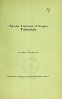 view Open-air treatment of surgical tuberculosis / by De Forest Willard.