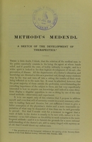 view Methodus medendi : a sketch of the development of therapeutics / by Sir William Henry Allchin.