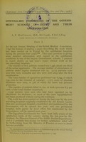 view Ophthalmic conditions in the government schools in Egypt and their amelioration / [by A.F. MacCallan].