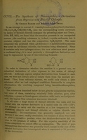 view The synthesis of thionaphthen derivatives from styrenes and thionyl chloride / by George Barger and Arthur James Ewins.