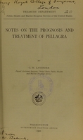 view Notes on the prognosis and treatment of pellagra / by C.H. Lavinder.