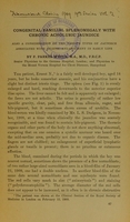 view Congenital familial splenomegaly with chronic acholuric jaundice : also a consideration of the various types of jaundice associated with splenic enlargement in early life / by F. Parkes Weber.
