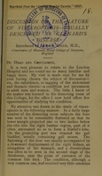 view Discussion on the nature of visceroptosis, usually described as Glenard's disease / introduced by Arthur Keith.