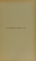 view Les Burgondes jusqu'en 443 : contribution à l'histoire externe du droit germanique / par Hugo de Claparède.