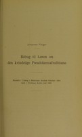 view Bidrag til læren om den kvindelige pseudohermafroditisme / Johannes Fibiger.