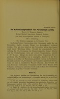 view Die Kohlensäureproduktion von Paramaecium aurelia / von J.O. Wakelin Barratt.