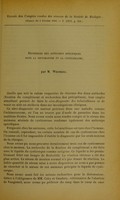 view Recherche des anticorps spécifiques dans la distomatose et la cysticercose / par M. Weinberg.