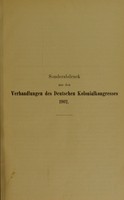 view Über Malariamücken in den deutschen Kolonien / von W. Dönitz ; wegen Erkrankung des Vortragenden vorgelesen von Professor Elsner.