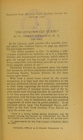 view The overtrained nurse / by W. Gilman Thompson.