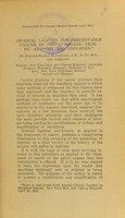 view Arterial ligation for irremovable cancer of pelvic organs : technic adapted and amplified / by William Seaman Bainbridge.